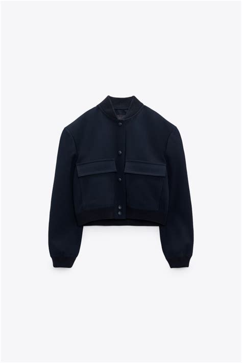 zara oversized pocket bomber